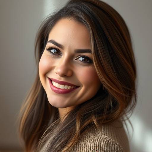 Retrato de Ana García, sonriendo y mirando a la cámara, con un fondo ligeramente difuminado.